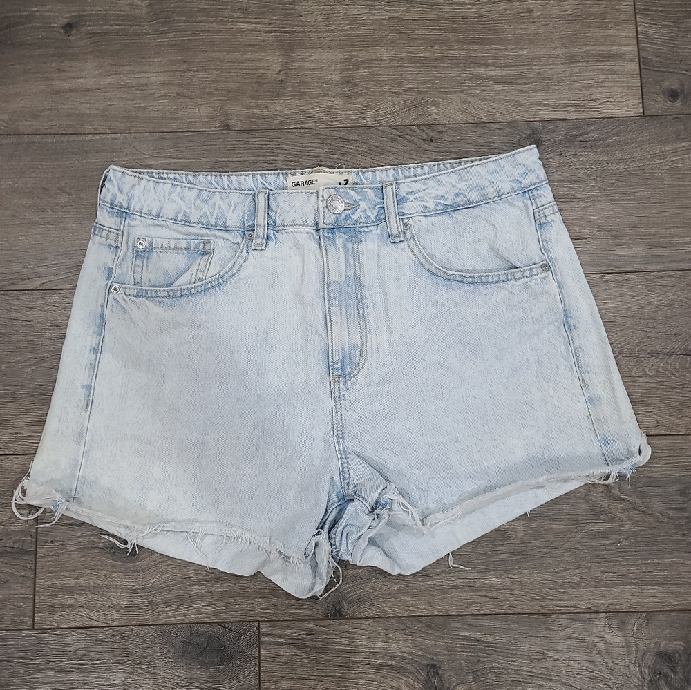 Garage Light Blue Denim Shorts Size 13